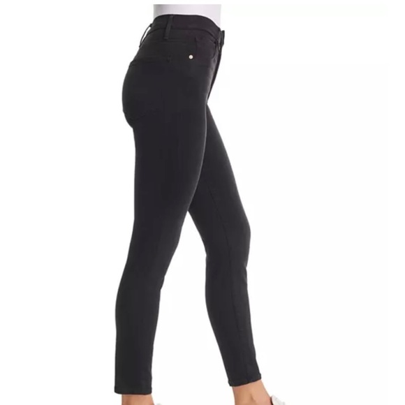 Frame Ali High Rise Cigarette Skinny Jeans in Noir Black Size 25 - Picture 4 of 11